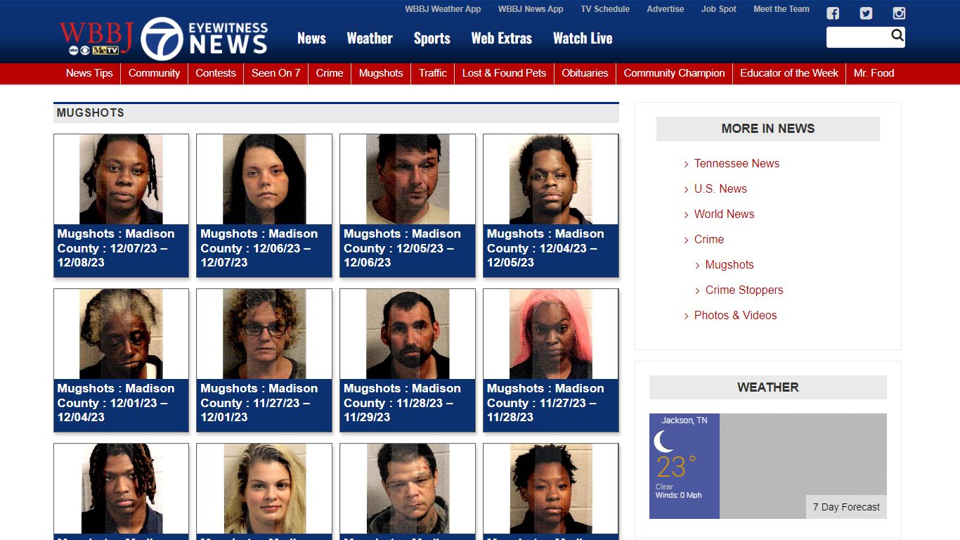 Mugshots - WBBJ TV